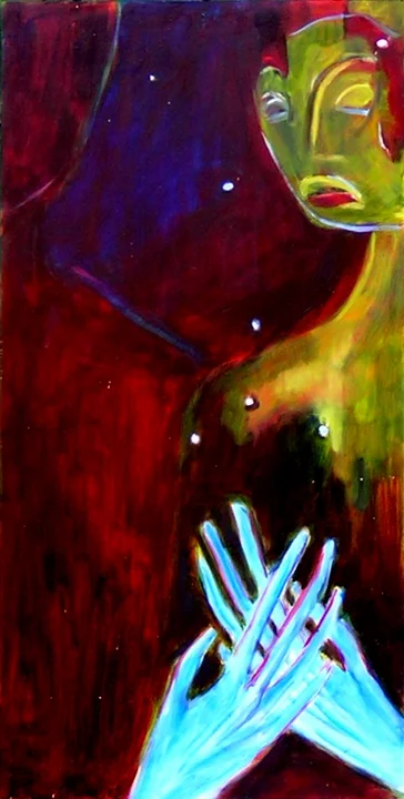 Les mains bleues